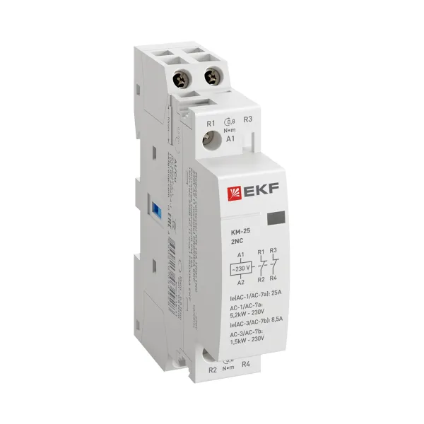 Контактор модульный КМ 25А 2NC 230В АС (1 мод.) PROXIMA EKF