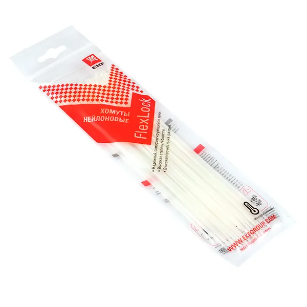 Хомут P6.6 стандартный (б), 2.5×200 (100шт) FlexLock EKF