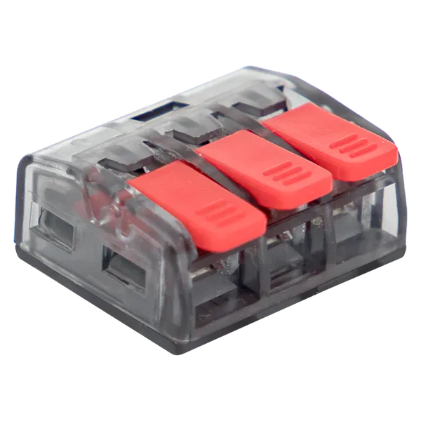 Клемма СМК 221-413 3 отверстия 0,2-4,0 мм2 (100шт.) EKF PROxima