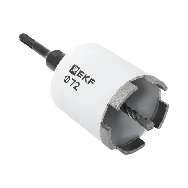 Коронка алмазная DCH-72 (верхнее пылеудаление) Laser M16 SDS-Plus EXPERT EKF