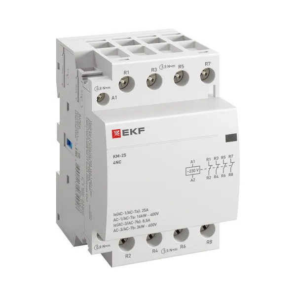 Контактор модульный КМ 25А 4NC 230В АС (3 мод.) PROXIMA EKF