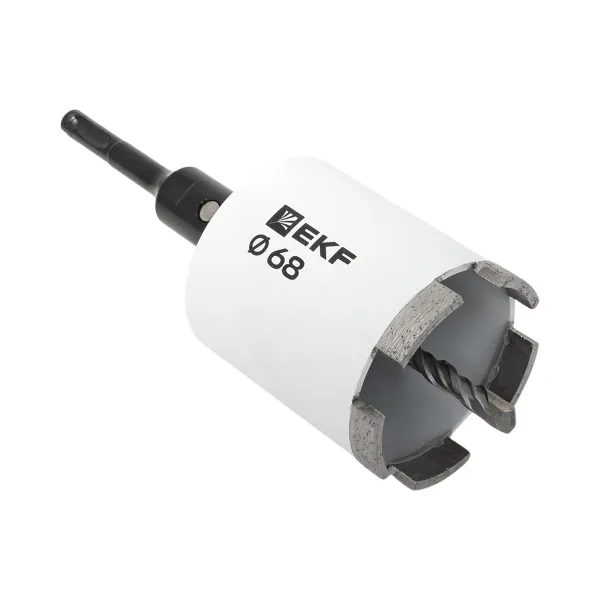 Коронка алмазная DCH-68 (верхнее пылеудаление) Laser M16 SDS-Plus EXPERT EKF