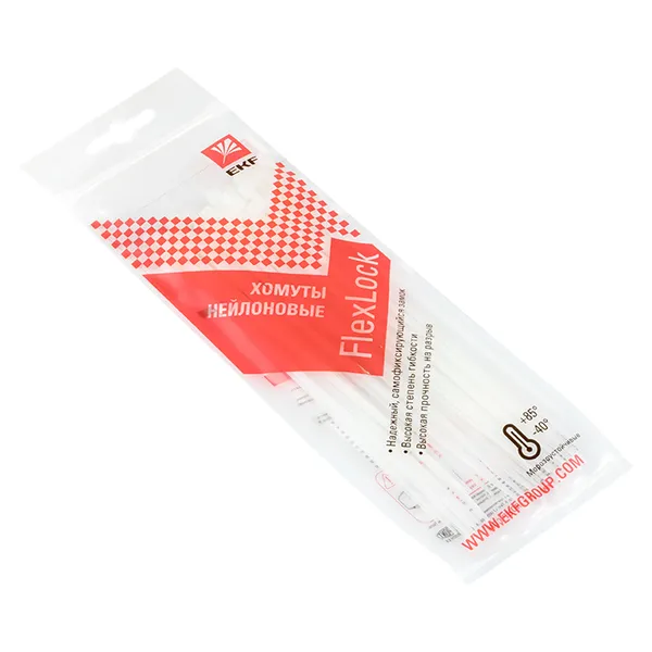 Хомут P6.6 стандартный (б), 2.5×150 (100шт) FlexLock EKF