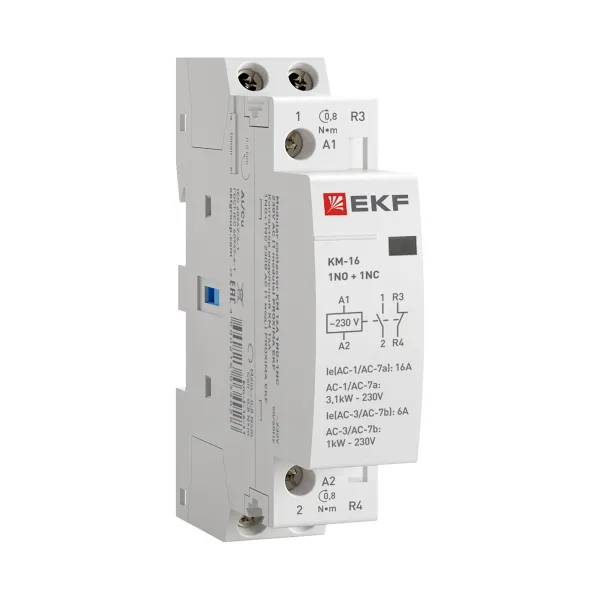 Контактор модульный КМ 16А 1NO+1NC 230В АС (1 мод.) PROXIMA EKF