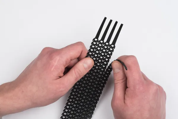 Хомут гибкий (20 шт.) черный FlexSTRAP EKF