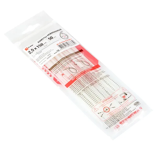 Хомут P6.6 стандартный (б), 2.5×150 (100шт) FlexLock EKF