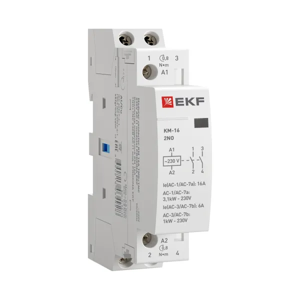 Контактор модульный КМ 16А 2NO 230В АС (1 мод.) PROXIMA EKF