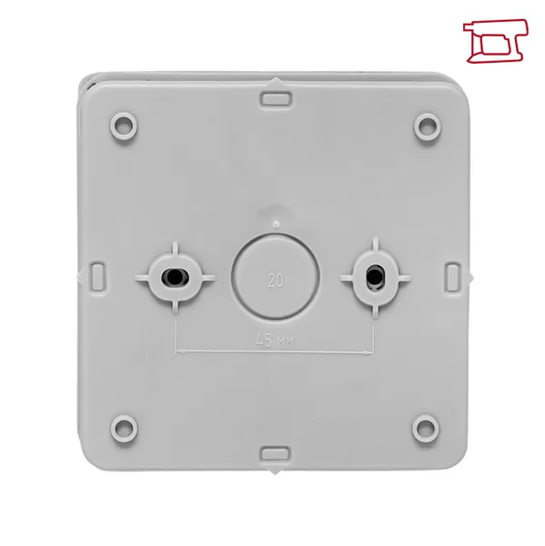 Коробка распределительная KMP-030-035 с крышкой (85x85x40) для прямого монтажа без мембр. вводов серая IP54 EKF