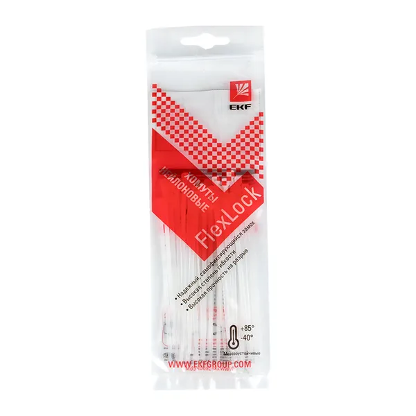 Хомут P6.6 стандартный (б), 2.5×100 (100шт) FlexLock EKF
