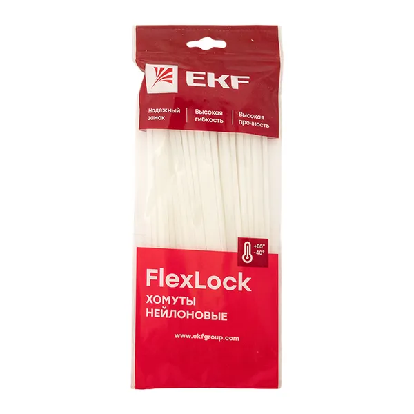 Хомут P6.6 стандартный (б), 3.6×180 (100шт) FlexLock EKF
