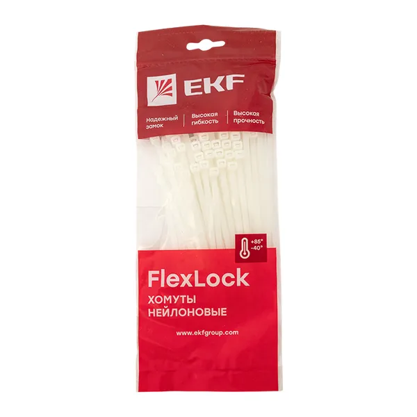 Хомут P6.6 стандартный (б), 4.6×120 (100шт) FlexLock EKF
