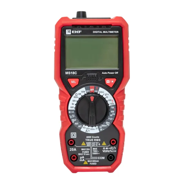 Мультиметр цифровой MS18C EKF Professional