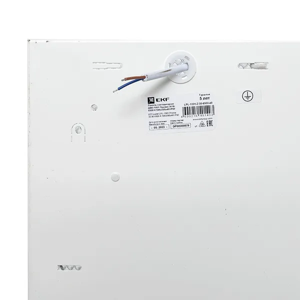 Панель светодиодная ДВО-1001 Опал 30Вт 6500К 595x595x40 IP40 EKF
