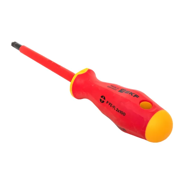 Отвертка Professional PZ-FL2x100 мм VDE 1000В EKF