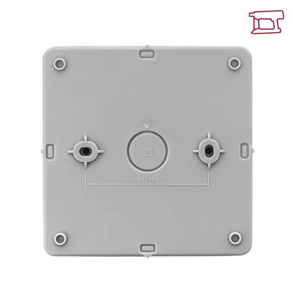 Коробка распределительная KMP-030-034 с крышкой (100x100x50) для прямого монтажа без мембр. вводов серая IP54 EKF