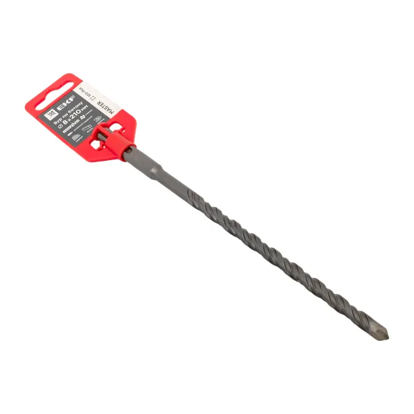 Бур по бетону SDS-plus 8×210 мм (2 резца)(4S спираль) EKF Master