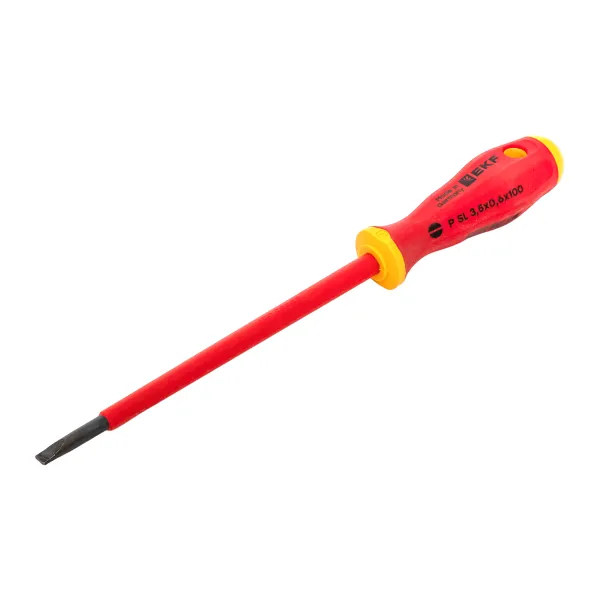 Отвертка Professional SL3.5×0.6 мм VDE 1000В EKF
