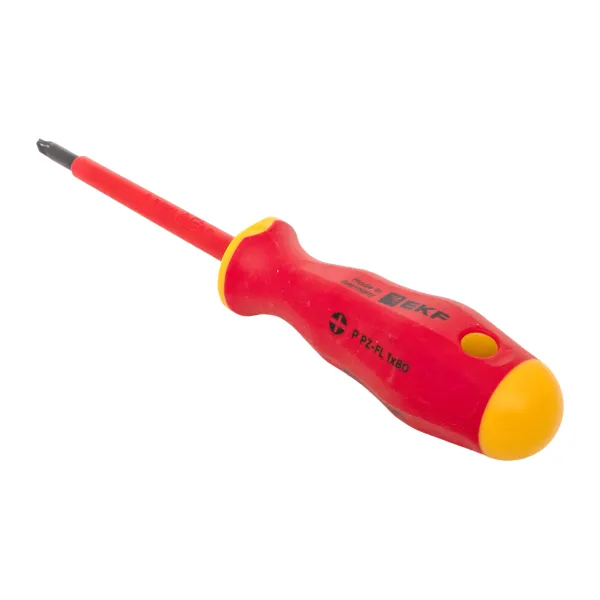 Отвертка Professional PZ-FL1x80 мм VDE 1000В EKF