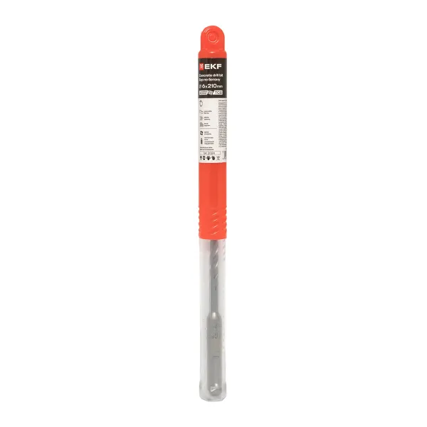 Бур по бетону SDS-plus 6×210 мм (4 резца) EKF Professional