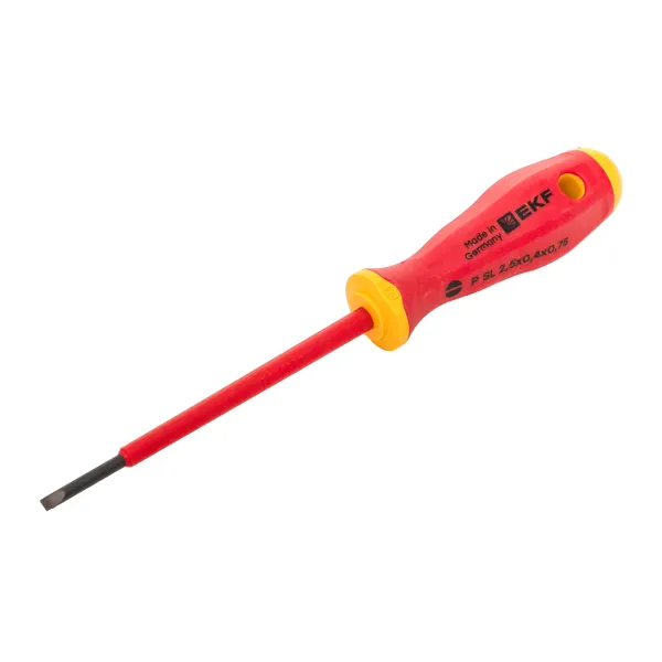 Отвертка Professional SL2.5×0.4 мм VDE 1000В EKF