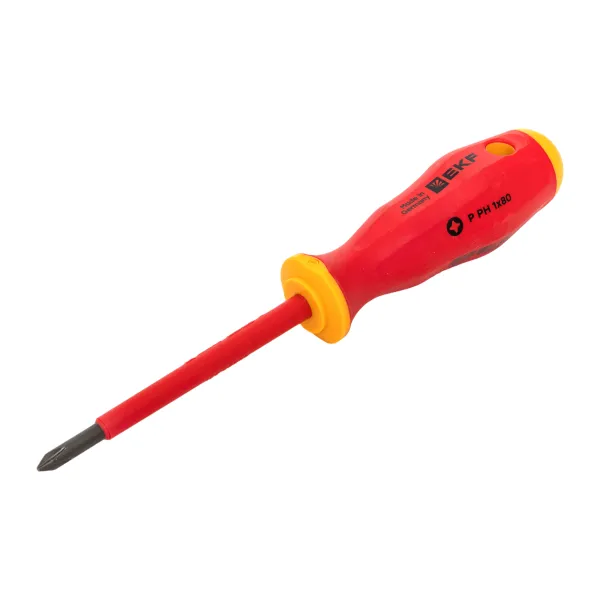 Отвертка Professional PH-FL1x80 мм VDE 1000В EKF