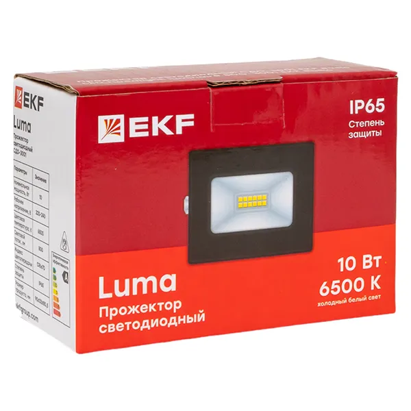 Прожектор светодиодный СДО-3001 10Вт 6500К IP65 LUMA EKF