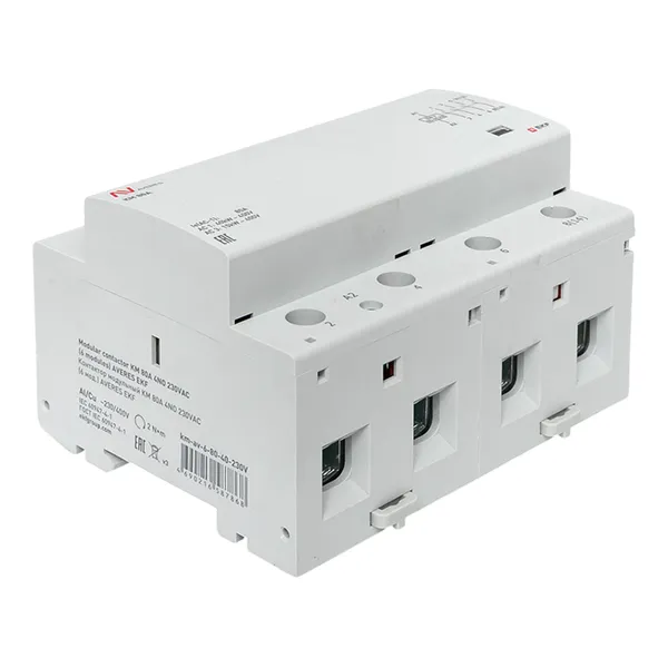 Контактор модульный КМ 80А 4NO 230В АС (6 мод.) AVERES EKF