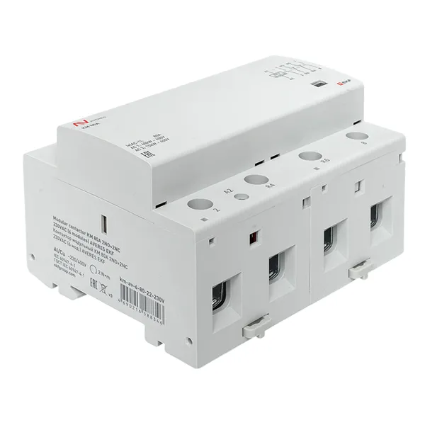 Контактор модульный КМ 80А 2NO+2NC 230В АС (6 мод.) AVERES EKF