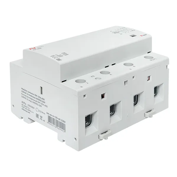 Контактор модульный КМ 125А 4NO 230В АС (6 мод.) AVERES EKF