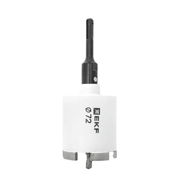 Коронка алмазная DCH-72 (верхнее пылеудаление) Laser M16 SDS-Plus EXPERT EKF