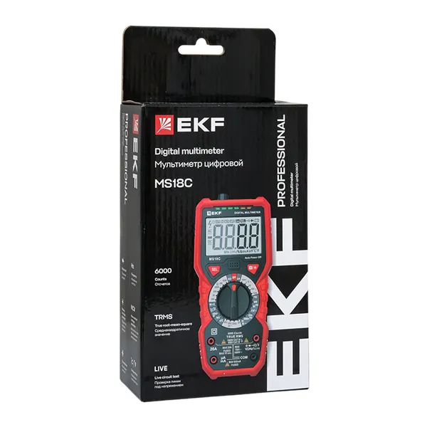 Мультиметр цифровой MS18C EKF Professional